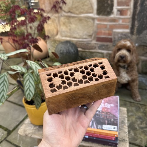 Vintage wooden storage box - wooden,