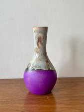 MCM West German, Dumler And Breiden Rare Purple Fat Lava Vase. VGC