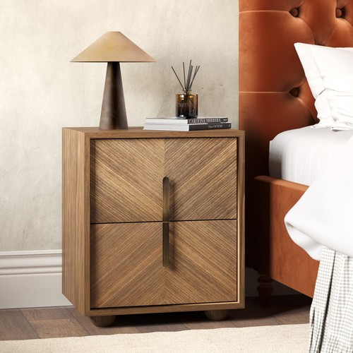 Walnut mid century drawer - walnut, 2-drawer