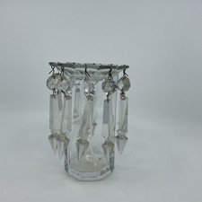 Glass Bobeche With 10 Cut