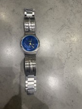 Storm Expo Vintage Watch Blue Face Stainless Steel Case Japanese Movement (M)