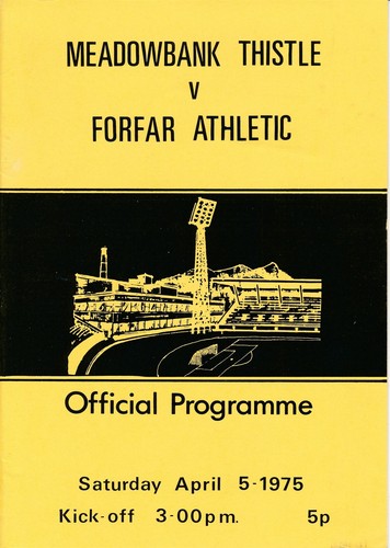 Meadowbank forfar 1974 1975 - v, 1974/1975