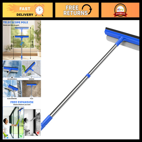 Retractable window squeegee - window,