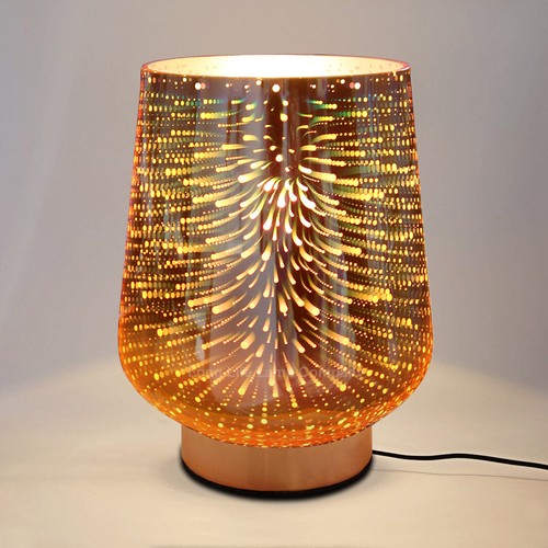 Glass table desk - table, lamp