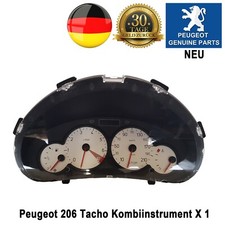 Genuine Peugeot 206 Petrol Speedometer Instrument Cluster euro