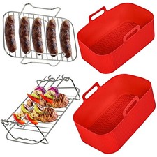 Basket Racks for EMTRONICS Air Fryer EMDAF9LD 9L Drawer Liner Pot Shelf Set