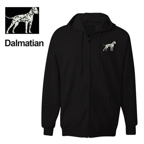 Dalmatian dog zipper hoodie - dalmatian,