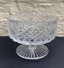 Tyrone Irish Crystal Carrickmore 17.5 cm footed pedestal bowl immaculate