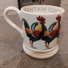 emma bridgewater mug 1/2 pint Bantam Cock , Union Jack backstamp, Birds 