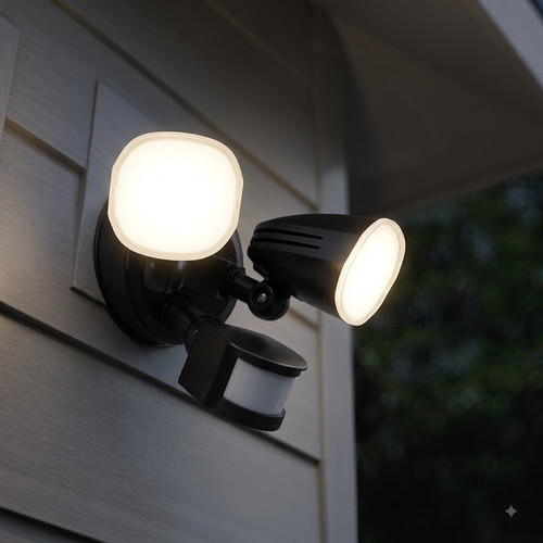 Twin head led - led, sensor