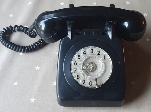 Vintage rotary dial phone - vintage,