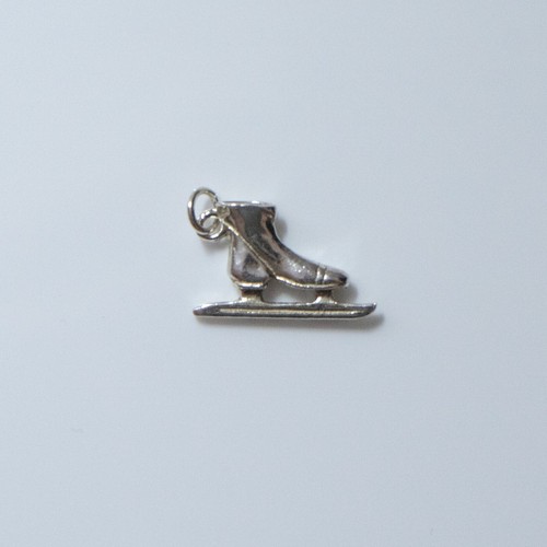 Sterling silver ice skate - ice,