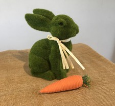 Large Flocked Easter Bunny