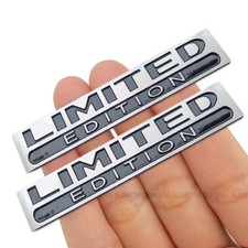 2pcs 3D Metal Sticker Chrome