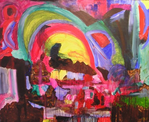 Waterfall original acrylic - original,
