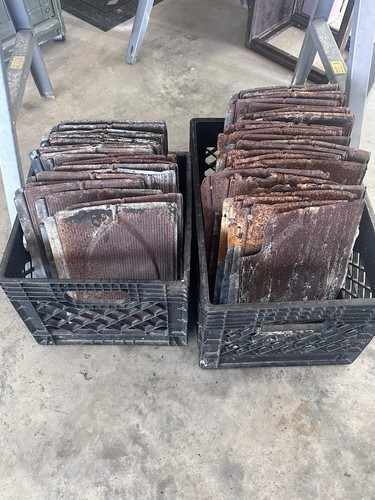 Antique galvanized tin - , roof