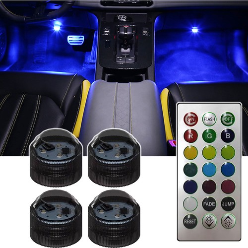 Led multicolor light car - 4x,