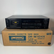 Denon DR-M10HX Vintage HiFi Stereo Cassette Deck Black - Boxed & Working