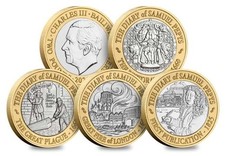 2025 Jersey Samuel Pepys £2 Coin Two Pound Set of 4