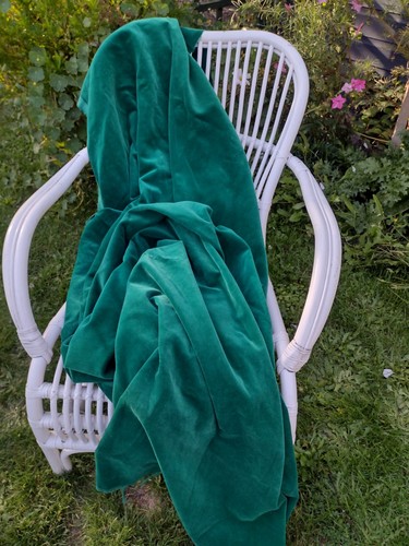 Jade green cotton - jade, velvet