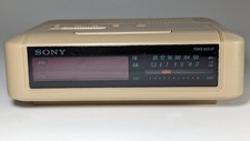 Retro Sony Dream Machine Model ICF-C240 FM/AM Digital Clock Radio Alarm Works