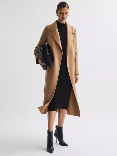 Reiss emile long belted - reiss, trench