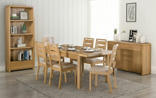 Solid oak extending dining - oak,