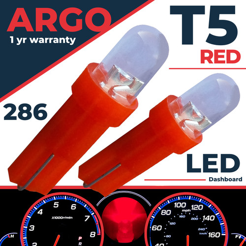 286 red led dashboard - led, xenon