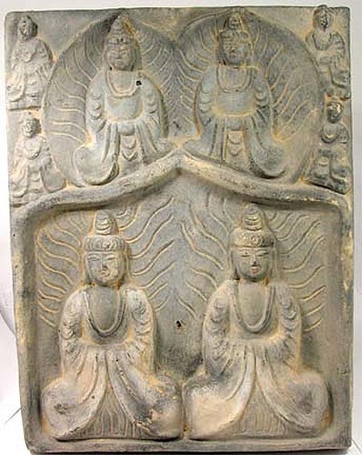 Medieval china buddhist temple - china,