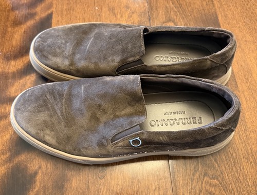 Ferragamo shoes mens brown - mens,