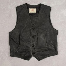 Vintage Leather Gilet Jacket