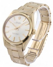 Vintage 1964 ROLEX Oyster Perpetual 1002 - 9ct Yellow Gold Case & Bracelet  34mm