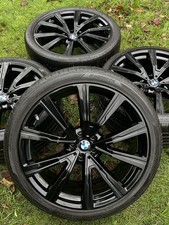 GLOSS BLACK 4 x GENUINE BMW X5