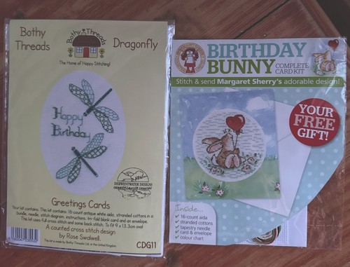 Cross stitch card kits - stitch,