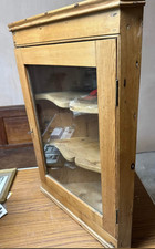Solid Pine Antique Wall Corner Display Unit - Kitchen etc