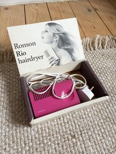 Ronson Rio Hairdryer 1970s Pink Retro | Boxed Vintage Working Mid Century