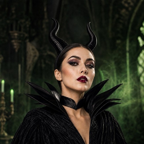 Maleficent style black plastic - maleficent,