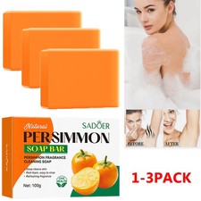 1-3PCS Persimmon Soap Bar for