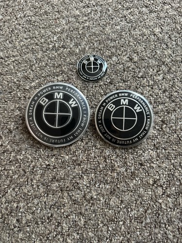 Bmw badges 82mm 74mm steering - bmw,