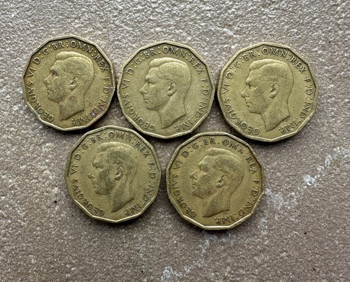 Brass threepence 1941 1945 - threepence, set