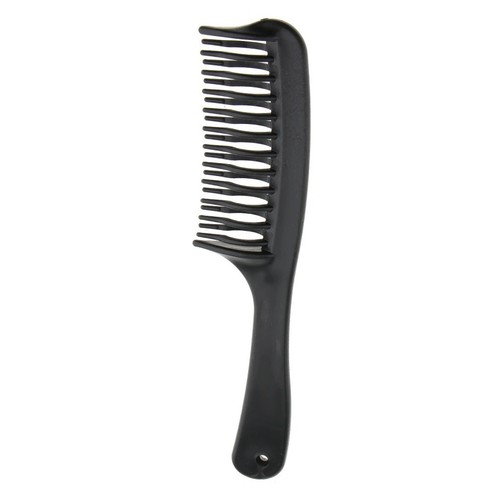 Long black double row tooth - black,