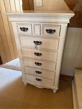 White Chest of Draws with Hidden Locked Compartment! Bedroom Furniture