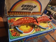 Russian Tinplate Train Toy With Key Working see video