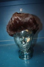 Vintage Russian brown real fur