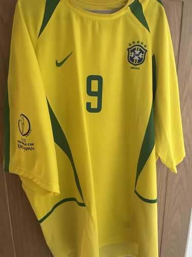 Brazil 2002 home shirt ronaldo - brazil,