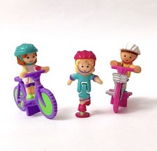 Vintage 90s ✨ Polly Pocket 100% Complete Bicycle Friends Set 1994