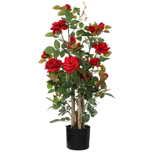 Homcom 90cm artificial rose - 90cm,