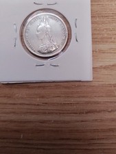 1887 Silver Shilling Queen Victoria Jubilee Head Good Grade