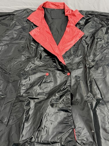 Pvc gloss raincoat rain jacket - pvc,