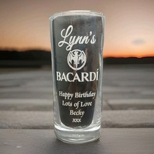 PERSONALISED BACARDI GLASS